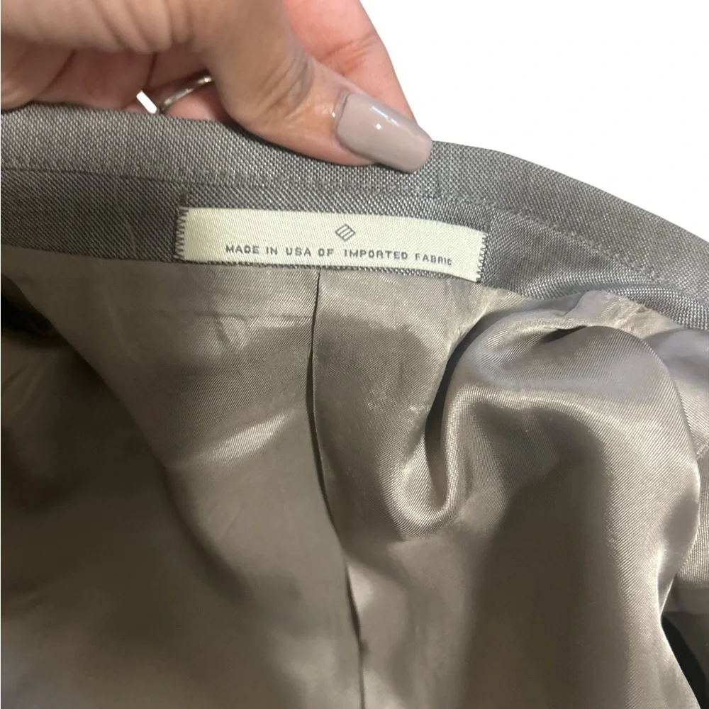 Joseph Abboud Light Gray Blazer 44R wool workwear